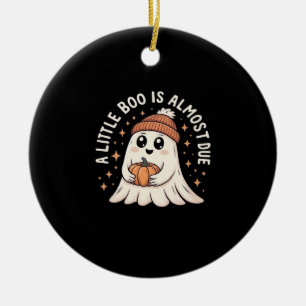 Little Boo ist bald fällig Halloween Schwangerscha Keramik Ornament