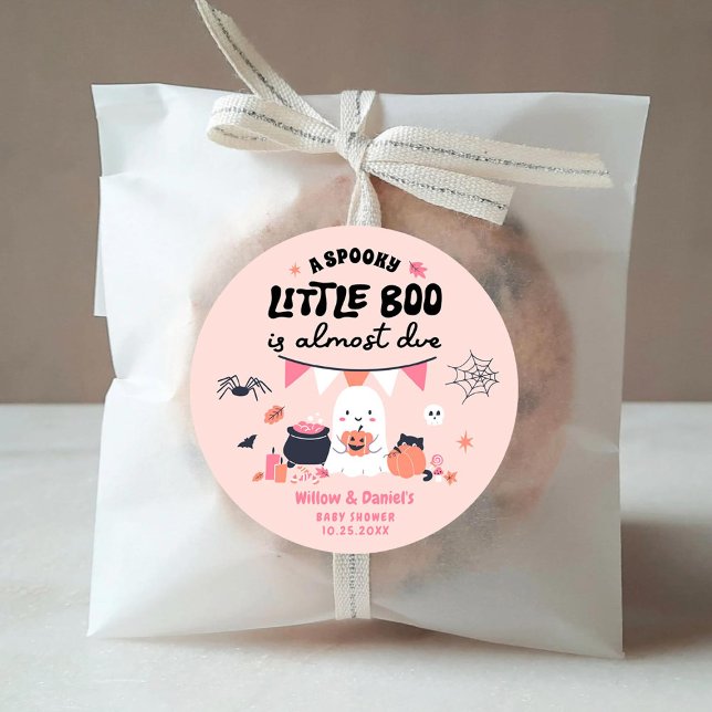 Little Boo ist beinahe Due Baby Shower Stickers (Von Creator hochgeladen)