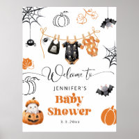 Little Boo ist fällig Wäscheleine Babyparty Willko