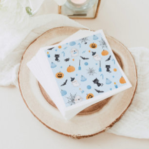 Little Boo ist fast die richtige blaue Babydusche Serviette