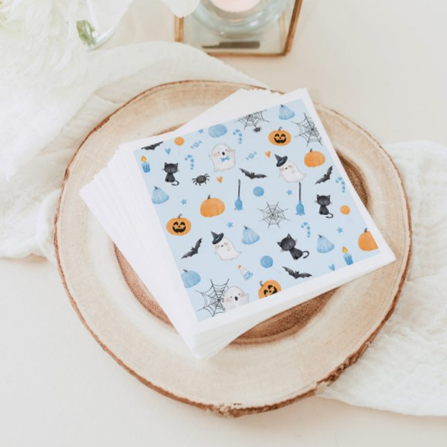 Little Boo ist fast die richtige blaue Babydusche Serviette (Von Creator hochgeladen)