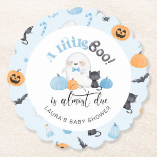 Little Boo ist fast die richtige blaue Babydusche Untersetzer