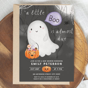 Little Boo ist fast fällig Halloween-Kinderdusch Einladung