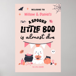 Little Boo ist fast gerade wegen Halloween Babydus Poster