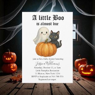 Little Boo ist fast zu Halloween Baby-Dusche Einladung