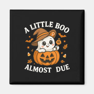Little Boo ist fast zu Halloween Pregnancy Revea Magnet