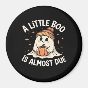 Little Boo ist fast zu Halloween Pregnancy Revea Magnet