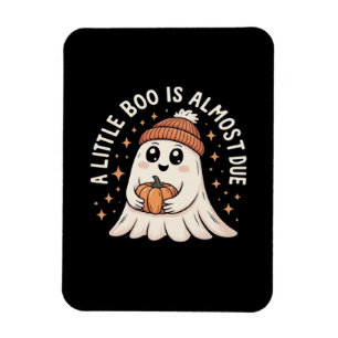 Little Boo ist fast zu Halloween Pregnancy Revea Magnet
