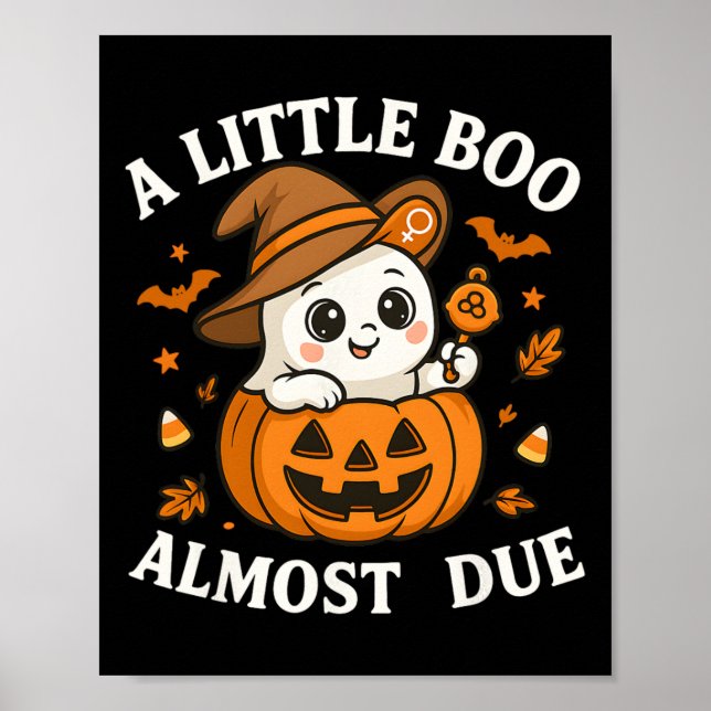 Little Boo ist fast zu Halloween Pregnancy Revea Poster (Vorne)