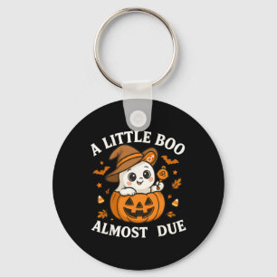 Little Boo ist fast zu Halloween Pregnancy Revea Schlüsselanhänger