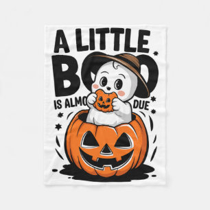 Little Boo ist fast zu Niedlichen Halloween-Schwan Fleecedecke