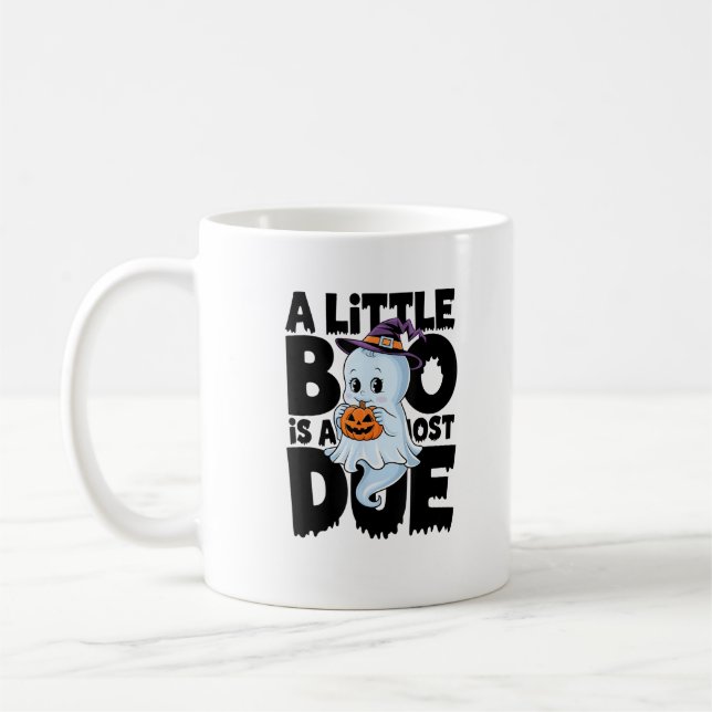 Little Boo ist fast zu Niedlichen Halloween-Schwan Kaffeetasse (Links)