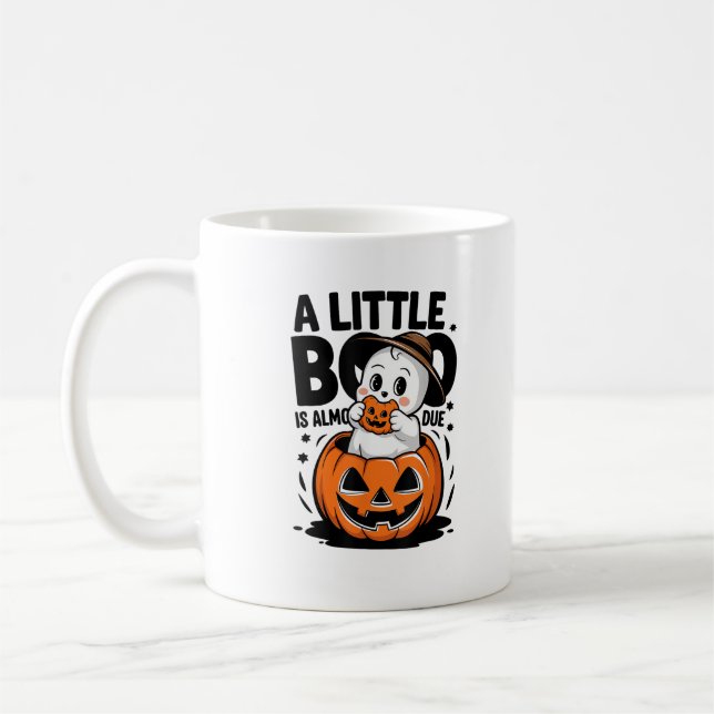 Little Boo ist fast zu Niedlichen Halloween-Schwan Kaffeetasse (Links)