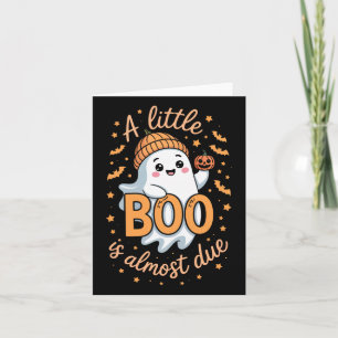 Little Boo ist fast zu Niedlichen Halloween-Schwan Karte