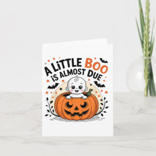 Little Boo ist fast zu Niedlichen Halloween-Schwan Karte
