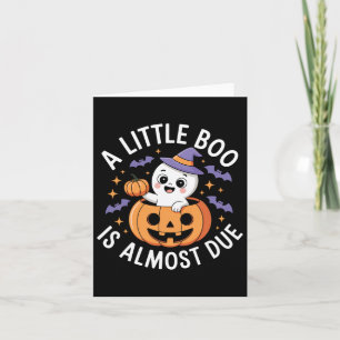 Little Boo ist fast zu Niedlichen Halloween-Schwan Karte