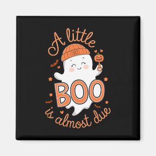 Little Boo ist fast zu Niedlichen Halloween-Schwan Magnet