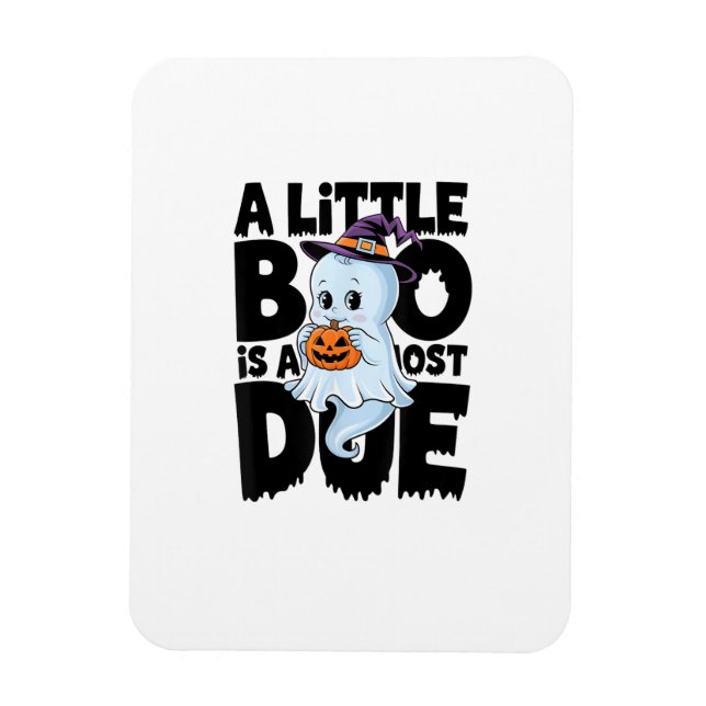 Little Boo ist fast zu Niedlichen Halloween-Schwan Magnet (Vertikal)