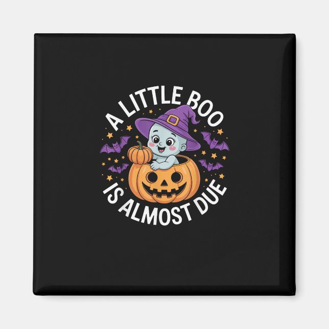 Little Boo ist fast zu Niedlichen Halloween-Schwan Magnet (Vorne)