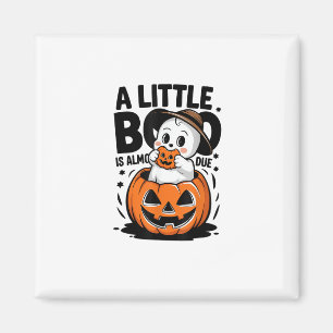 Little Boo ist fast zu Niedlichen Halloween-Schwan Magnet