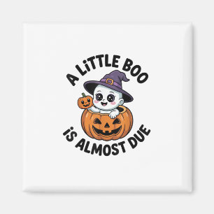 Little Boo ist fast zu Niedlichen Halloween-Schwan Magnet