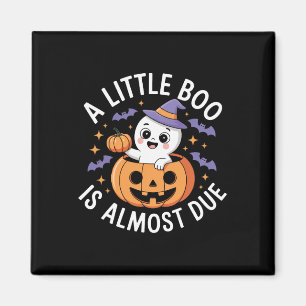 Little Boo ist fast zu Niedlichen Halloween-Schwan Magnet