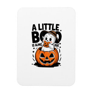 Little Boo ist fast zu Niedlichen Halloween-Schwan Magnet