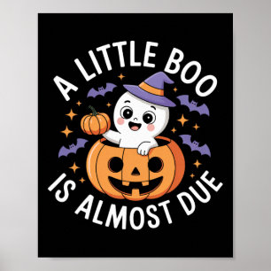 Little Boo ist fast zu Niedlichen Halloween-Schwan Poster