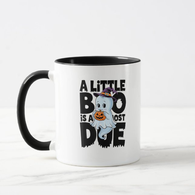 Little Boo ist fast zu Niedlichen Halloween-Schwan Tasse (Links)