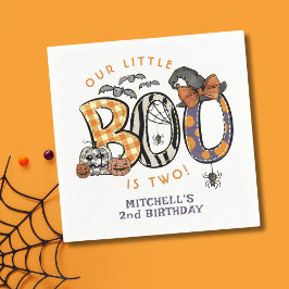Little Boo ist zwei Halloween-2. Geburtstag Serviette