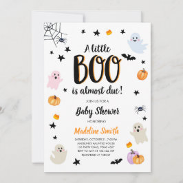 Little Boo Niedlich Halloween Niedlich Ghost Baby Einladung