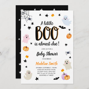 Little Boo Niedlich Halloween Niedlich Ghost Baby  Einladung