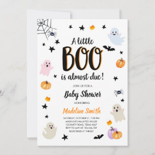 Little Boo Niedlich Halloween Niedlich Ghost Baby  Einladung