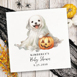 Little Boo Niedlich Halloween Simple Baby Dusche Serviette