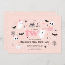 Little Boo Niedlich Pink Ghost Halloween 2. Geburt