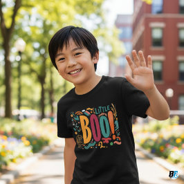 Little Boo Orange Black Halloween Familie Matching T-Shirt