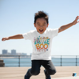 Little Boo Orange Black Halloween Familie Matching T-Shirt