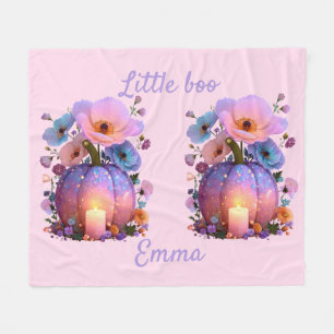 Little Boo Personalisiert Girl Halloween T - Shirt Fleecedecke