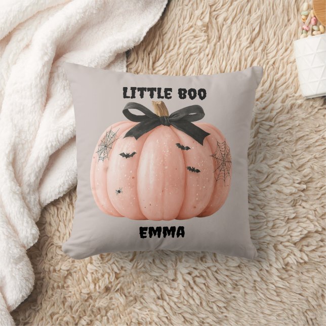 Little Boo Personalisiert Halloween Pumpkin Kissen (Decke)