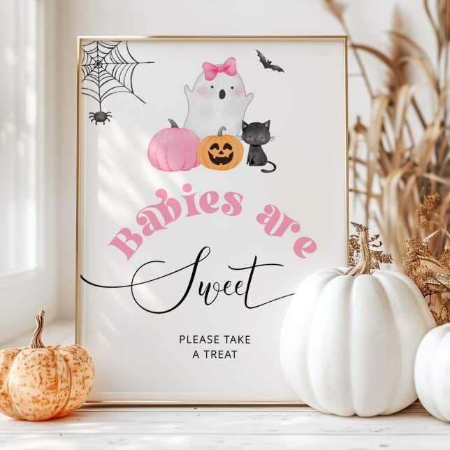 Little Boo pink Geist Halloween Babys sind süß Poster (Von Creator hochgeladen)