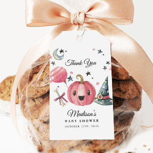 Little Boo Pink Halloween Baby Dusche Gefallen Tag Geschenkanhänger