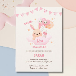 Little Boo Pink Halloween Baby Shower Einladungen