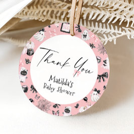 Little Boo Pink Halloween Kinderdusche Geschenkanhänger