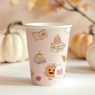 Little Boo Pink Whimsical Books Baby Dusche Pappbecher