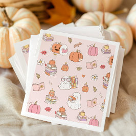 Little Boo Pink Whimsical Books Baby Dusche Serviette