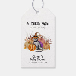 Little Boo Poem Cat in Hexenhut Babydusche Geschenkanhänger