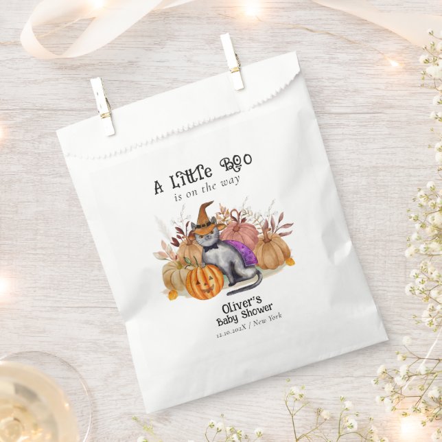 Little Boo Poem Cat in Hexenhut Babydusche Geschenktütchen (Ausgeschnitten)