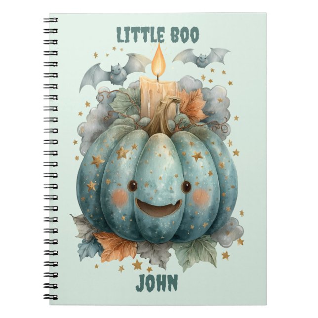 Little Boo Pumpkin for Boys Notizblock (Vorderseite)