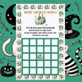 Little BOO Pumpkin Spooky Baby Shooter Bingo Game