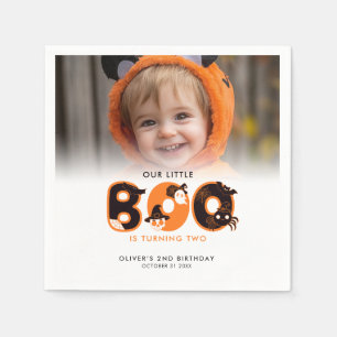 Little Boo Wende 2 Foto Halloween Geburtstag Serviette
